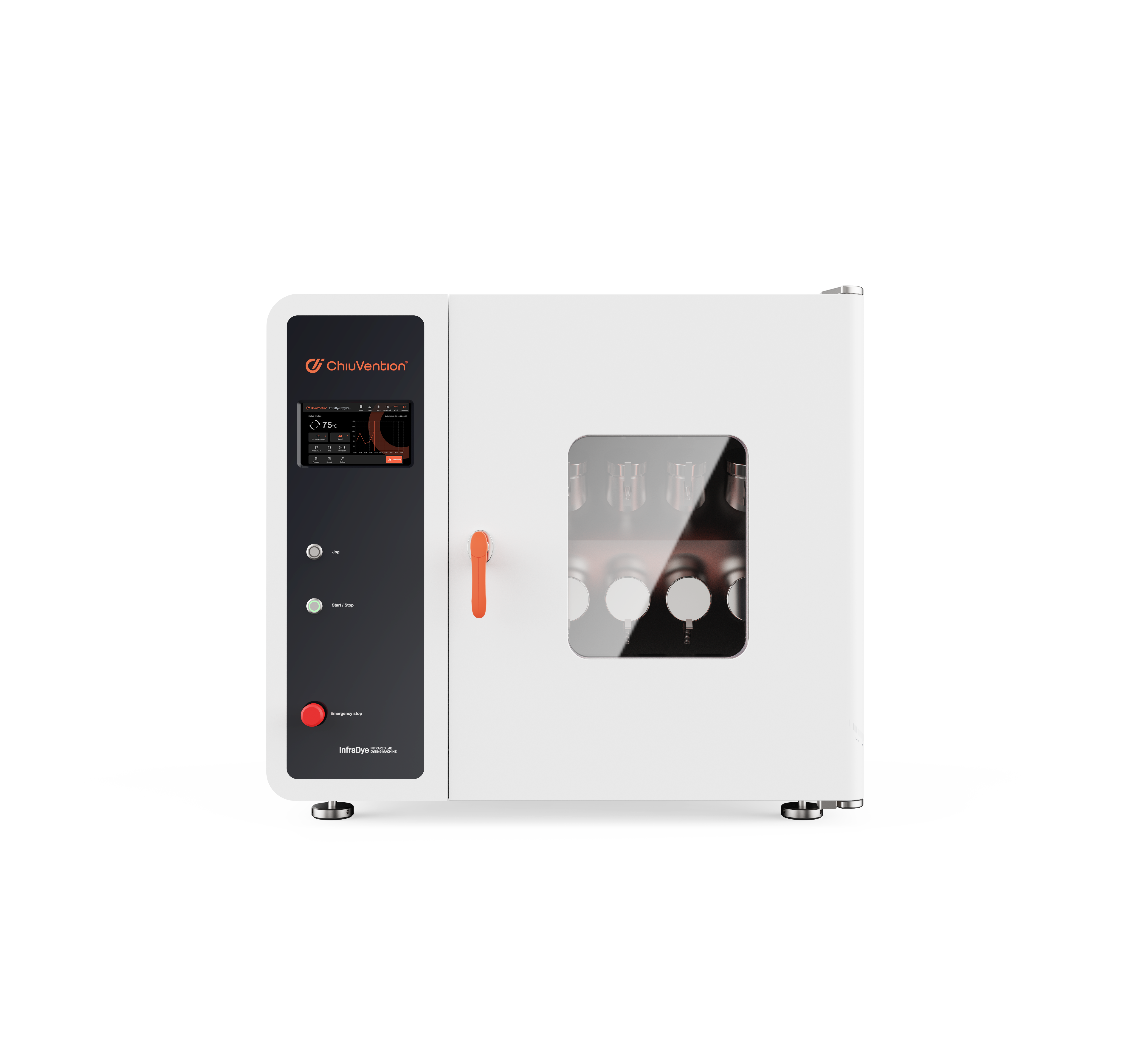 Máquina de teñido de laboratorio por infrarrojos InfraDye | Un instrumento inteligente desarrollado por la empresa hermana ChiuVention.