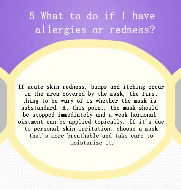 What to do if I have allergies or redness
