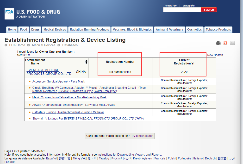 registro de establecimiento de fda y listado de dispositivos1