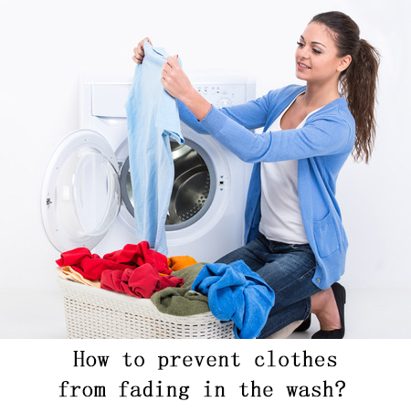 Vêtements décolorés au lavage